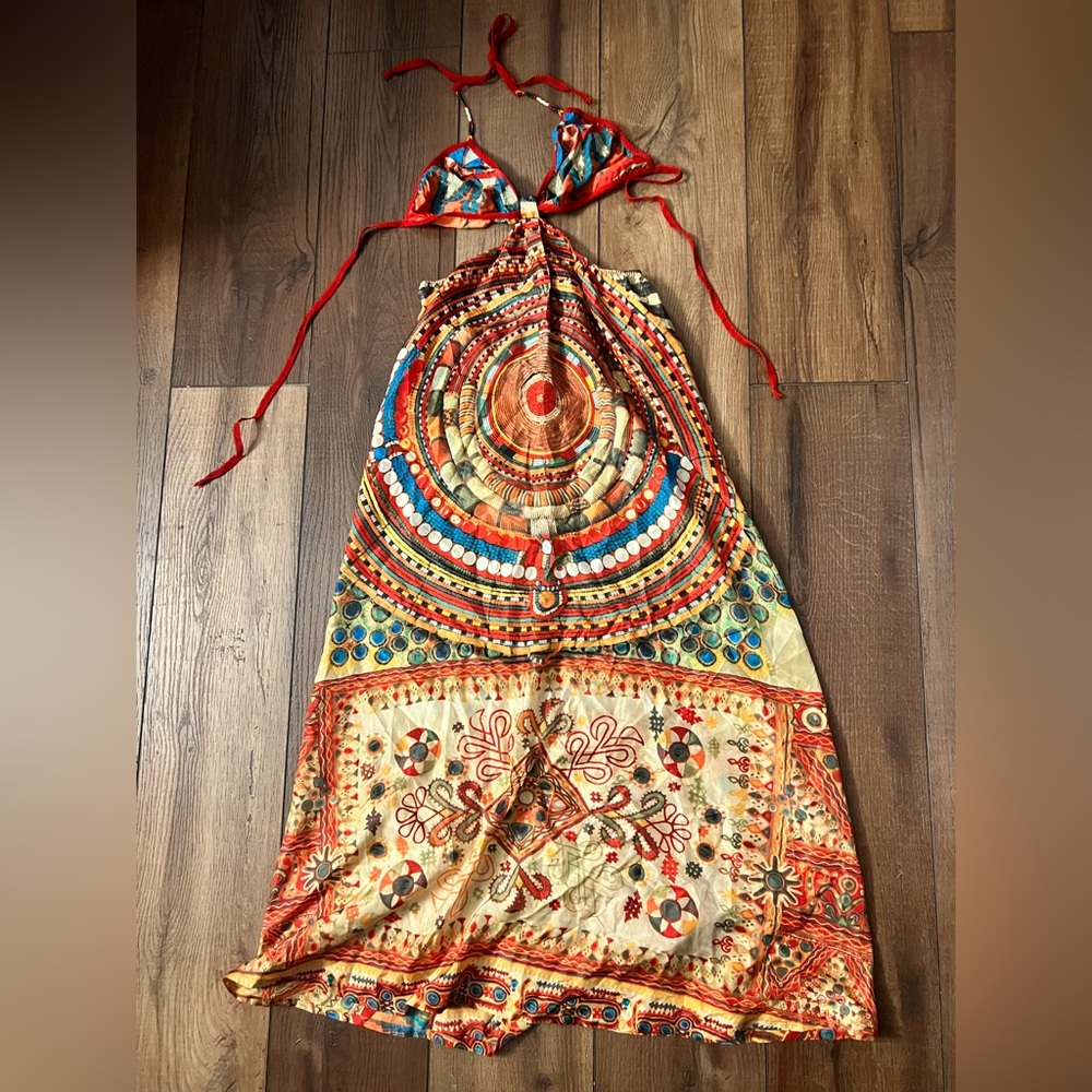 NWT Jean Paul Gaultier Multicolor Backless Dress